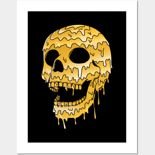 Gold Skull Posters and Art